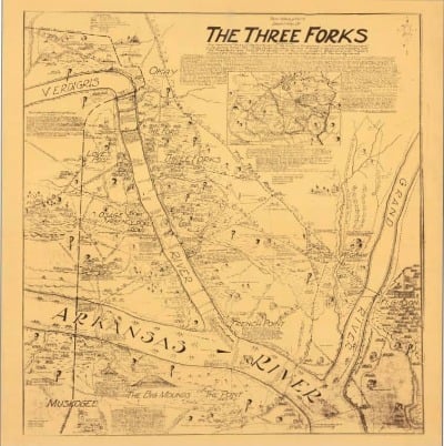 Three Forks map
